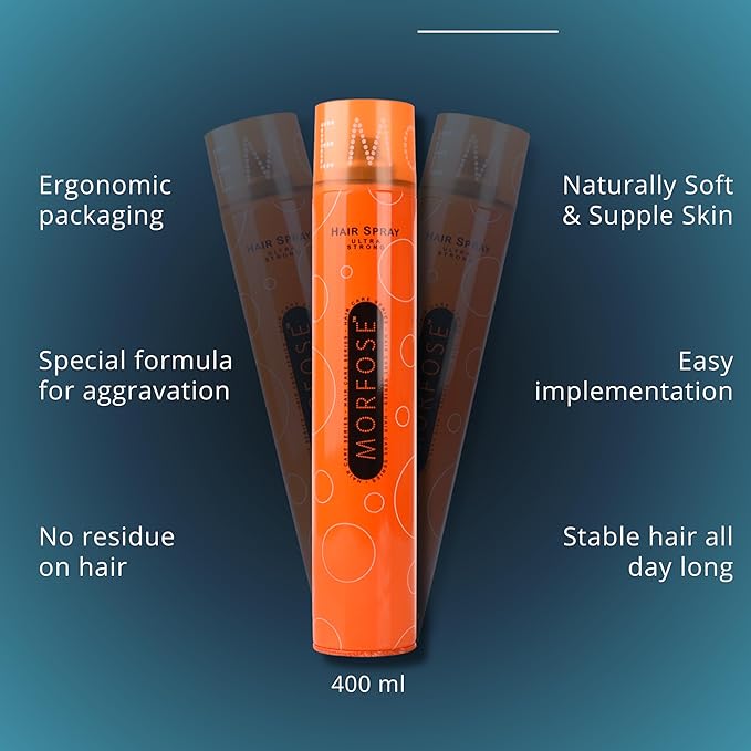 Morfose Saç Spreyi Ultra Strong Turuncu 400 ml